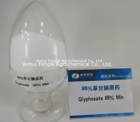 O Glyphosate do herbicida pulveriza 95% TC para ervas daninhas CAS 1071-83-6